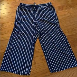 NWT Striped J. Crew Capri Pants
